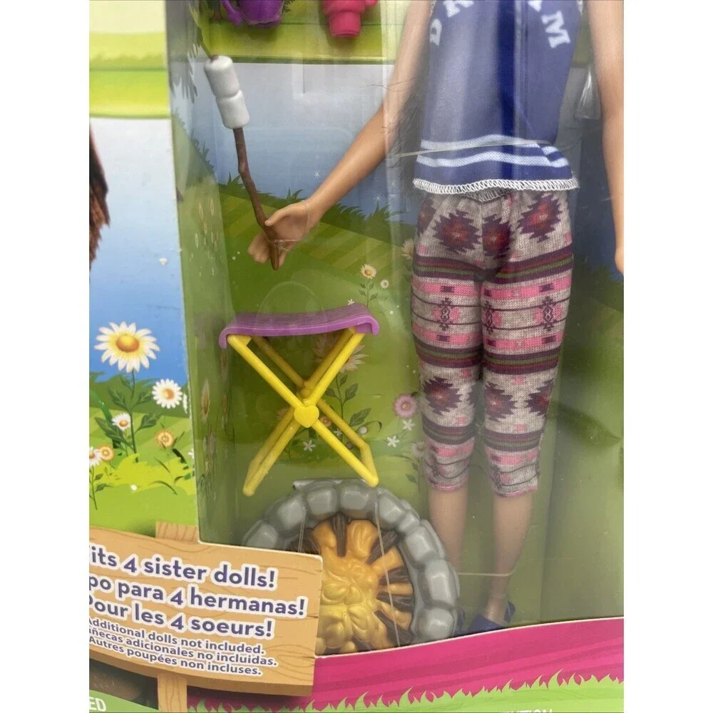 Barbie Camping Fun Doll Tent Mattel Accessories NIB 2016